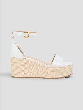 NWOT Veronica Beard Gianna leather espadrille wedge sandals size 9